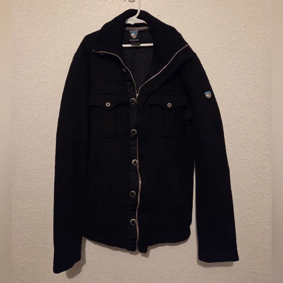 Kuhl Men's Black Zip-Up Sweater - Picture 5 of 9